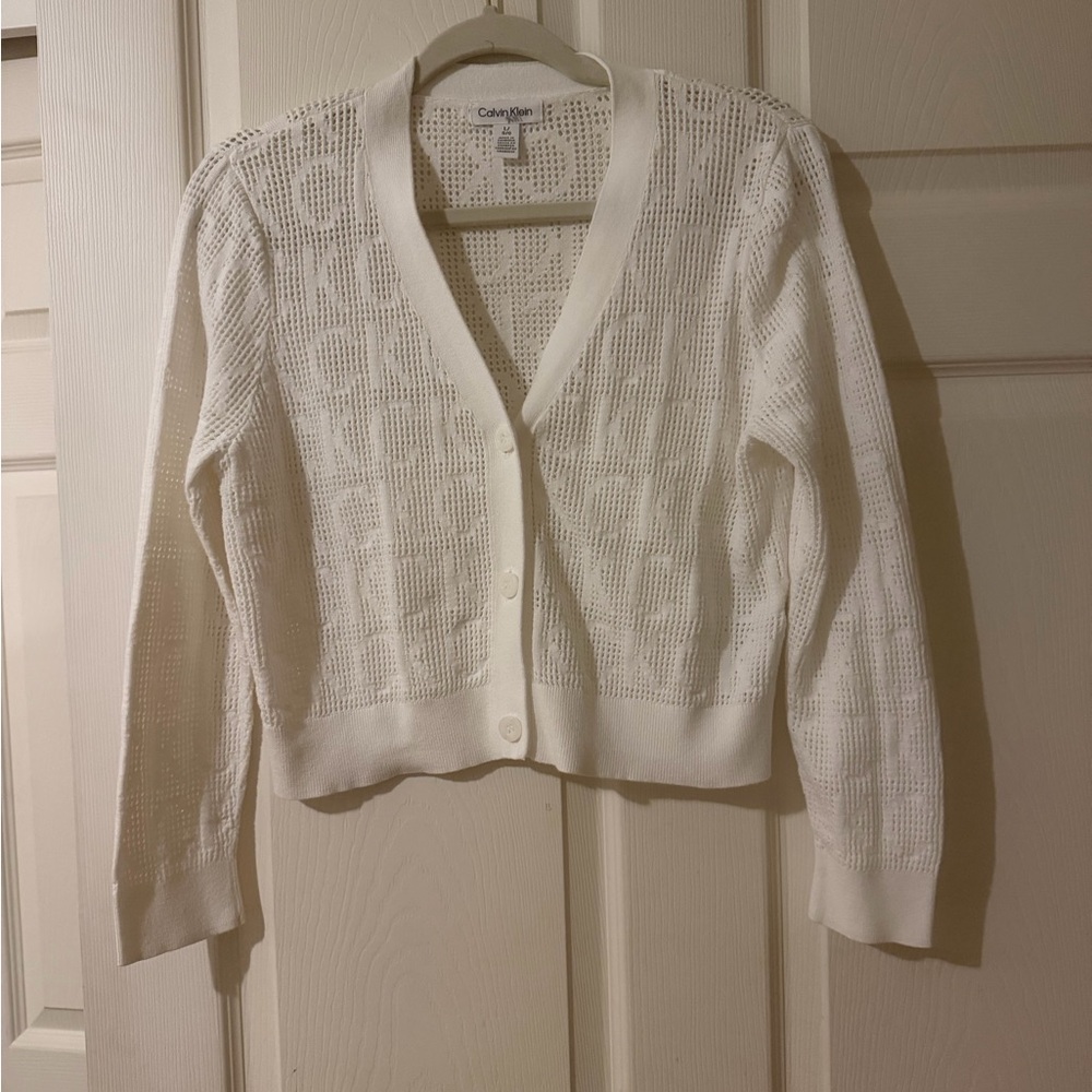 Calvin Klein Cream Women's Cardigan